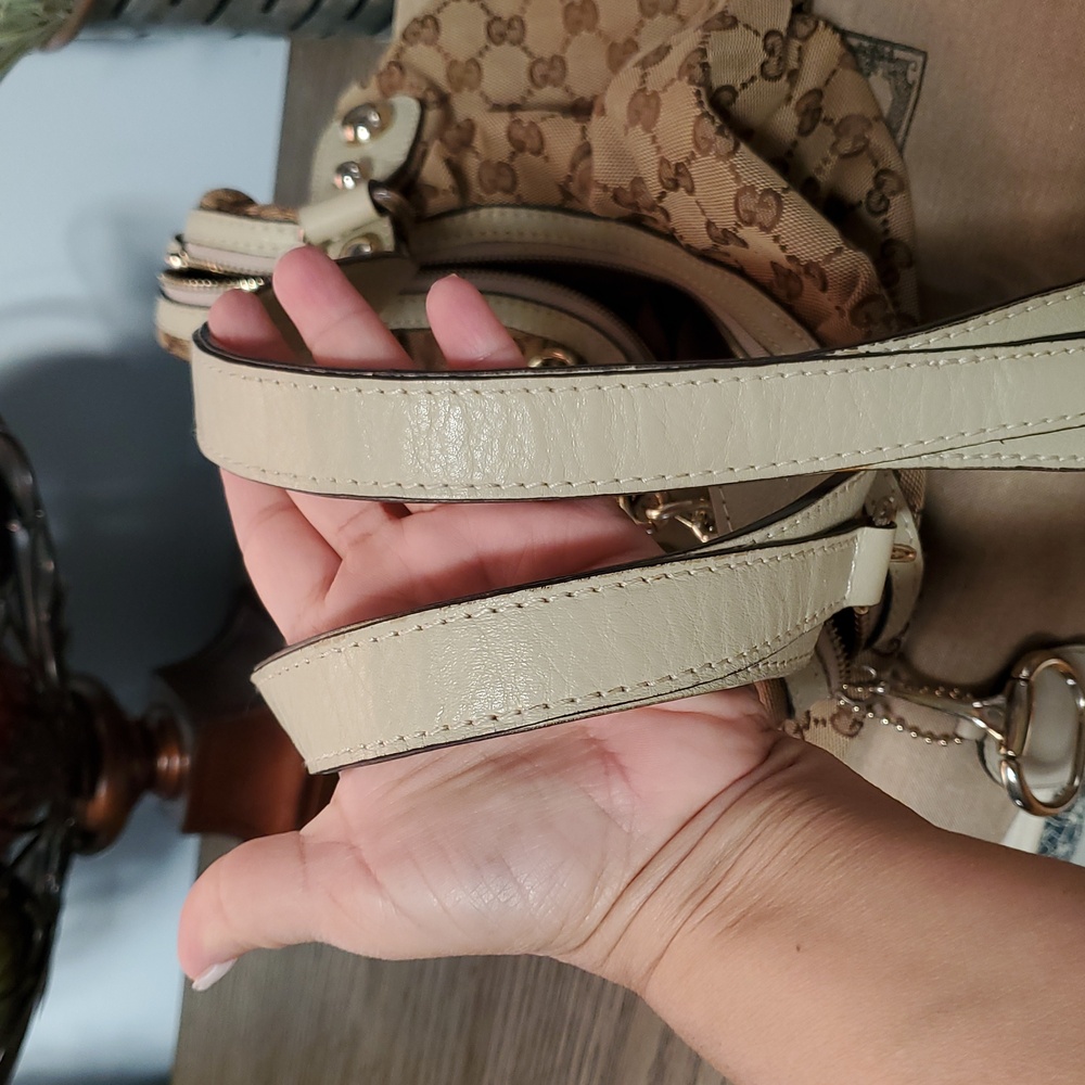 Gucci Brown and Beige Monogram Handbag Set - Picture 10 of 13